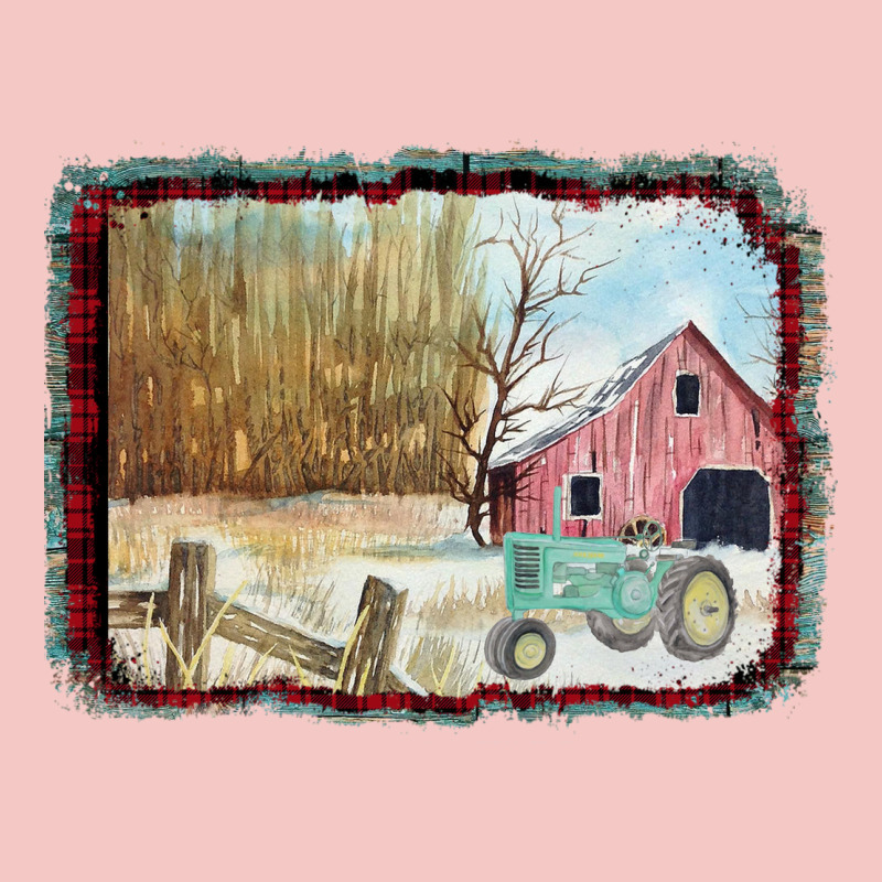 Christmas Barn Tractor Snow Urban Heavy Tee by Bettercallsaul | Teevron