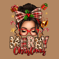 Merry Christmas Messy Bun Long Sleeve Tee | Teevron