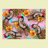 Baby Monkey Flowers Urban Hoodie | Teevron