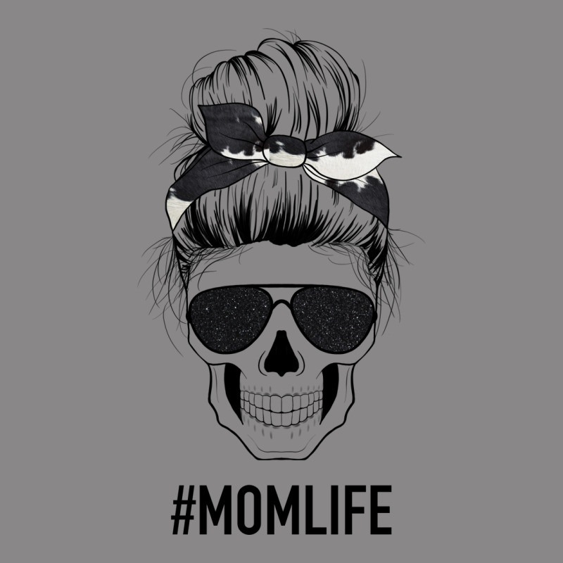 Black Glitter Cowhide Patterned Mom Skull Vintage Tee by Bettercallsaul | Teevron