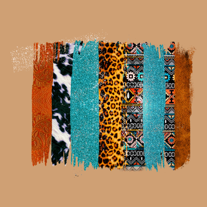 Western Leopard Glitter Aztec Cowhide Pattern Brushstroke Vintage Tee by Bettercallsaul | Teevron