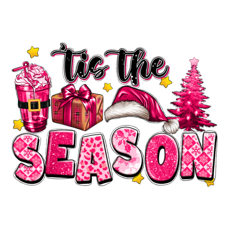 Pink 'tis The Season Christmas Long Sleeve Tee by texasbilliewilder | Teevron