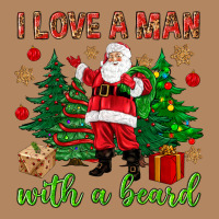 I Love A Man With A Beard Christmas Long Sleeve Tee | Teevron