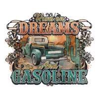 Runs On Dreams And Gasoline Truck Western Ladies Tee | Teevron