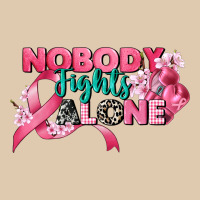 Nobody Fights Alone Cancer Awareness Heavyweight Sweatshirt | Teevron