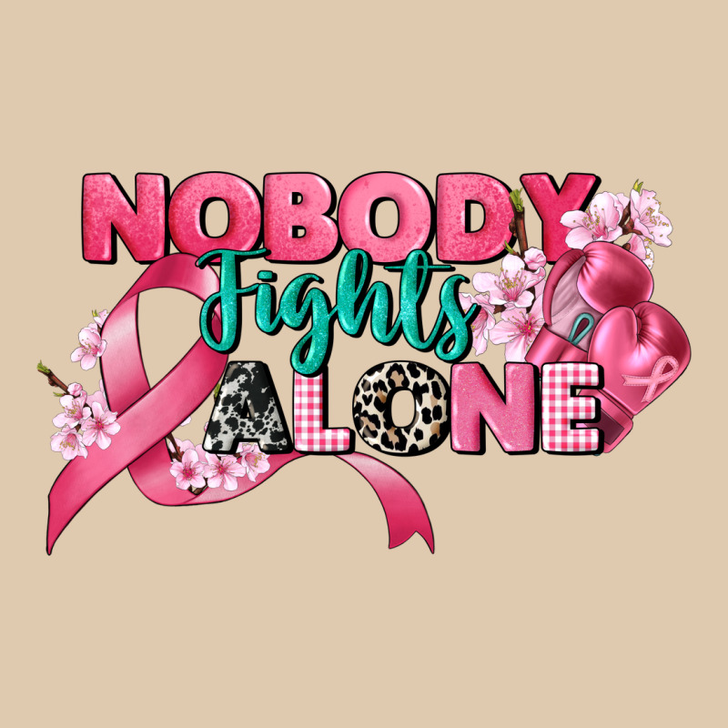 Nobody Fights Alone Cancer Awareness Heavyweight Sweatshirt by CowGirlArtShop | Teevron