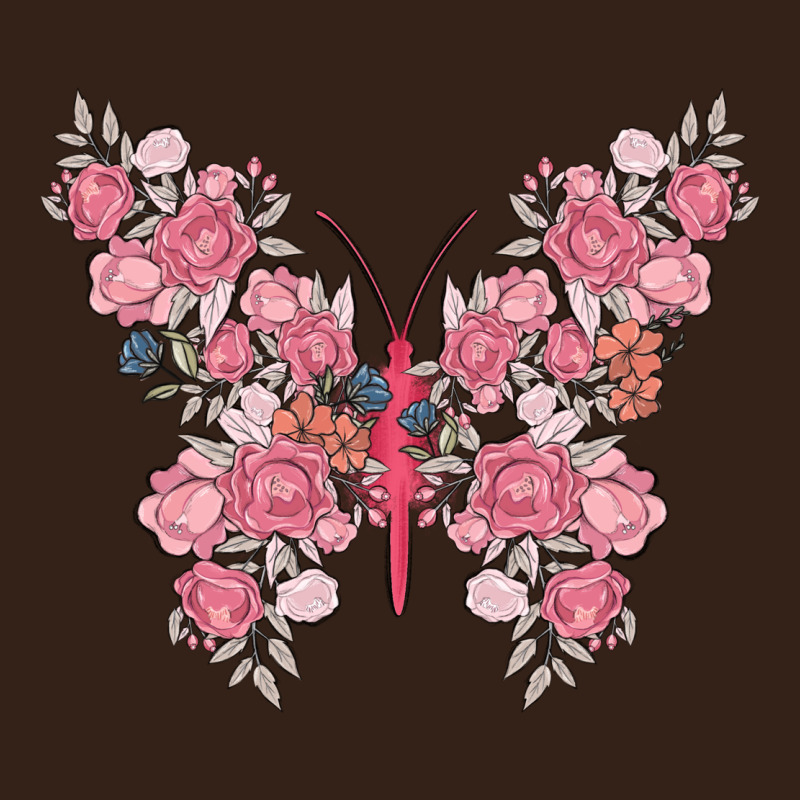 Floral Butterfly Heavy Core Tee by MaliasSmallBusiness | Teevron