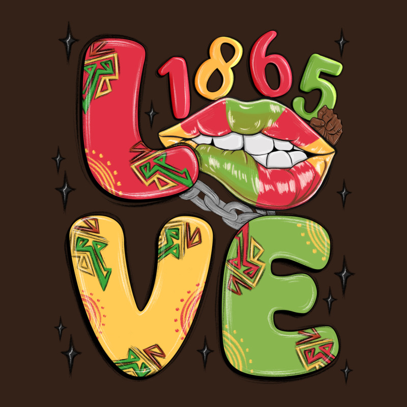 Love Juneteenth Lips Heavy Core Tee by MaliasSmallBusiness | Teevron
