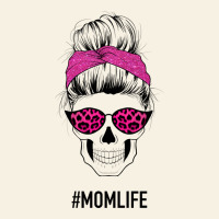 Pink Glitter, Leopard Pattern Mom Skull Vintage Tee | Teevron