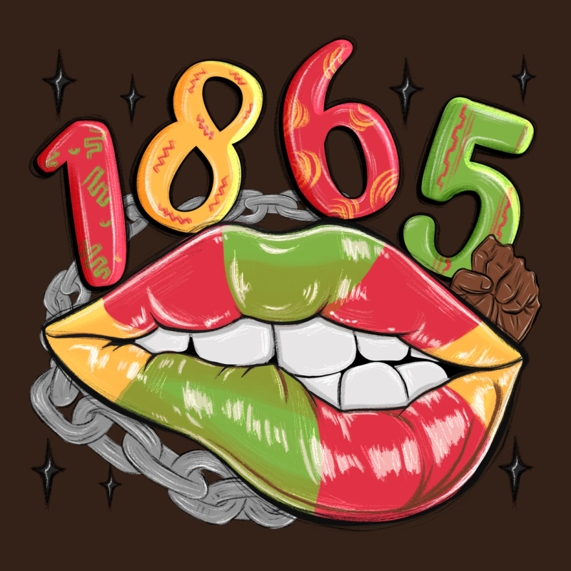 1865 Juneteenth Lips Heavy Core Tee by MaliasSmallBusiness | Teevron