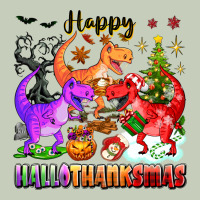 Happy Hallothanksmas Dinosaur Long Sleeve Tee | Teevron