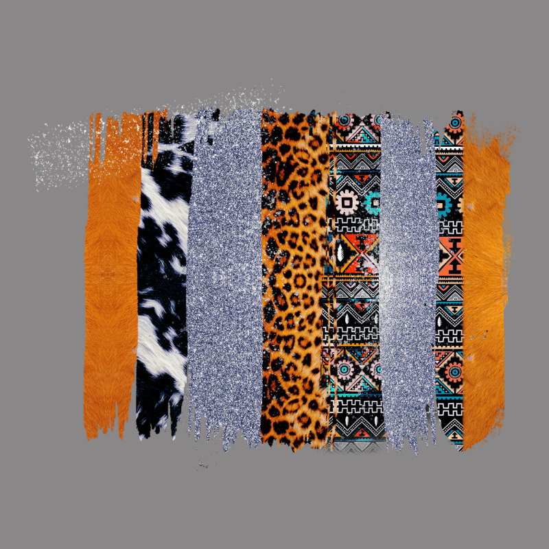 Western Cowhide Glitter Aztec Leopard Pattern Brushstroke Vintage Tee by Bettercallsaul | Teevron
