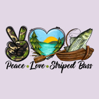 Camouflage Peace Love Striped Bass Classic Tee | Teevron
