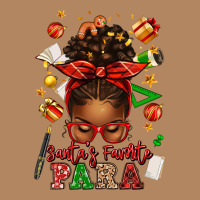 Santa's Favorite Para Afro Messy Bun Long Sleeve Tee | Teevron