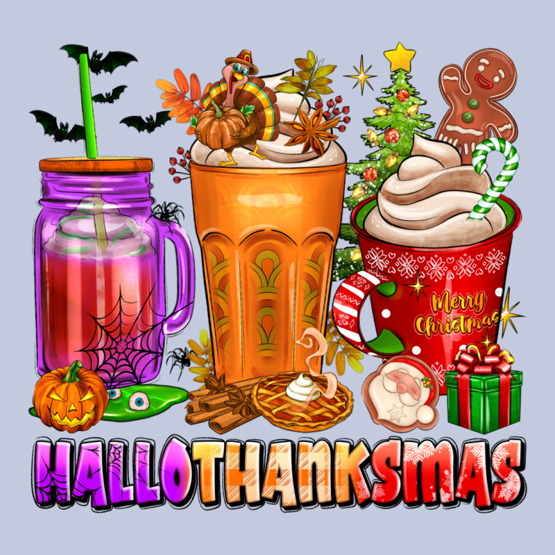 Hallothanksmas Coffee Cups Long Sleeve Tee by texasbilliewilder | Teevron