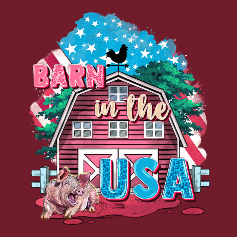Barn In The Usa Zipper Hoodie by FaDigitalArtStudio | Teevron