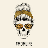 Yellow Glitter, Leopard Pattern Mom Skull Vintage Tee | Teevron