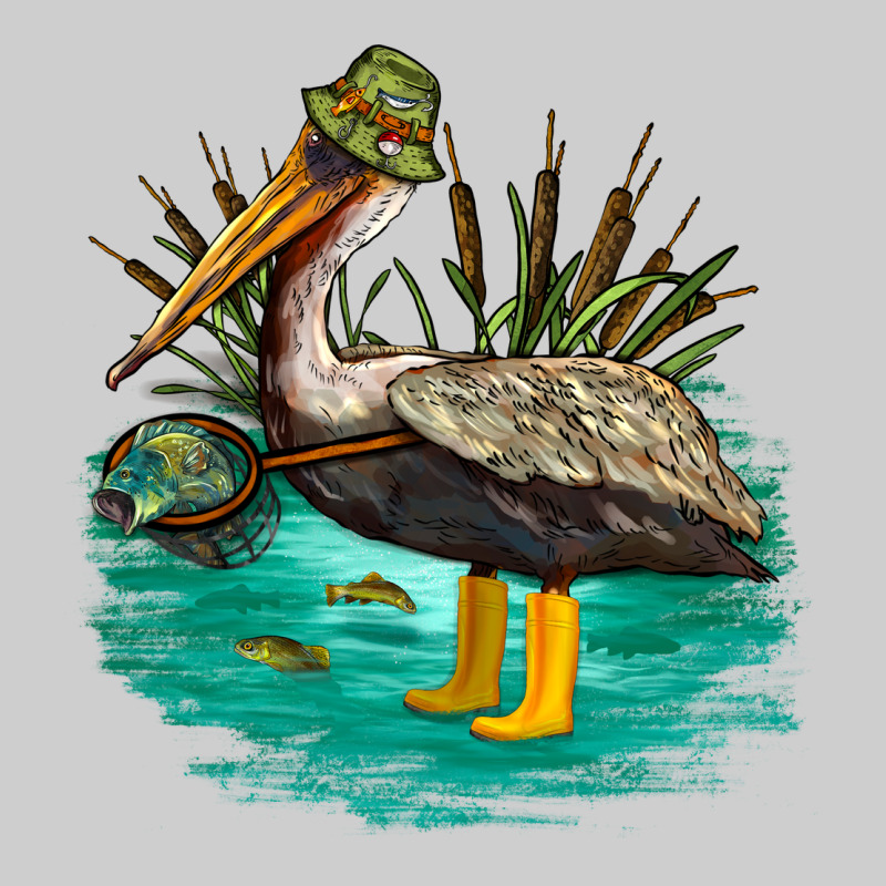 Fishing Pelican Camp Premium Tee by NancyCooperArtShop | Teevron