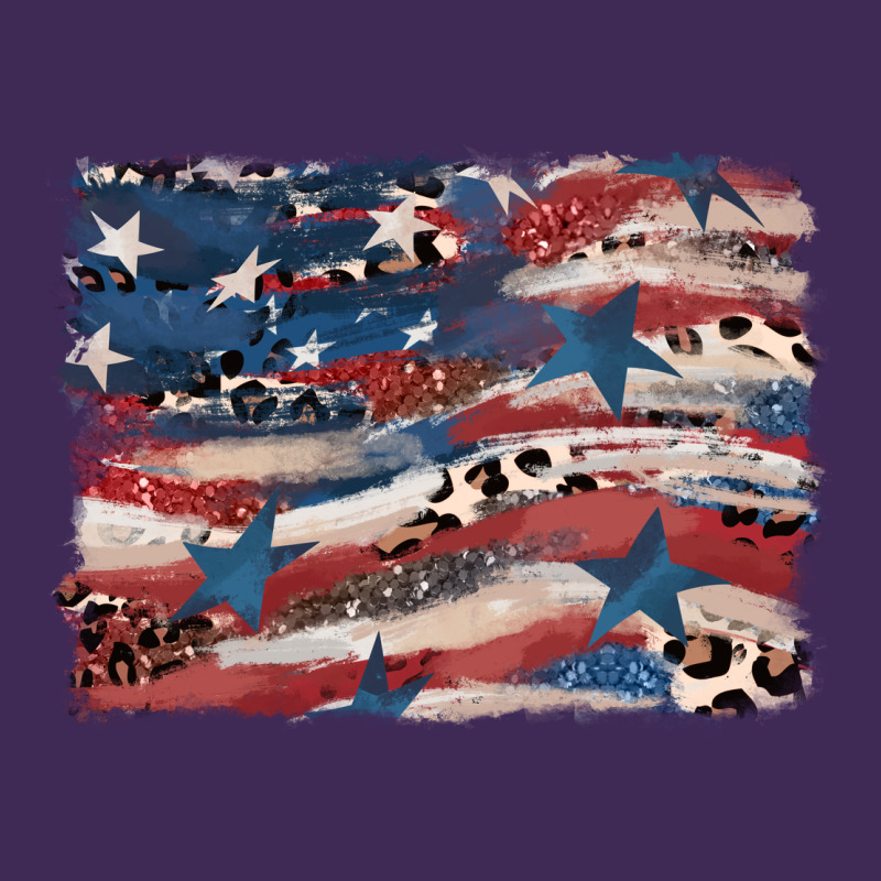Leopard Glitter American Flag Premium Hoodie by FaDigitalArtStudio | Teevron