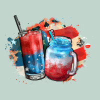 Red White And Blue Slushy Cocktail Zipper Hoodie | Teevron
