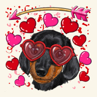 Valentine's Day  Dachshund Puppy Premium Hoodie | Teevron