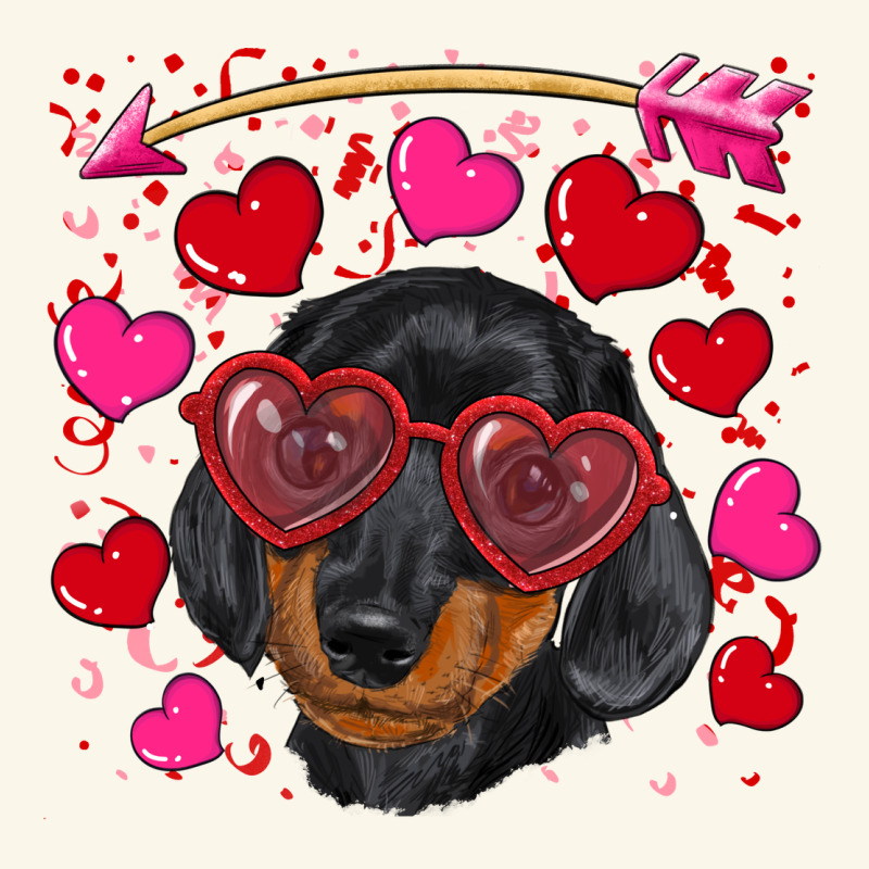Valentine's Day  Dachshund Puppy Premium Hoodie by RanaPortraitStore | Teevron
