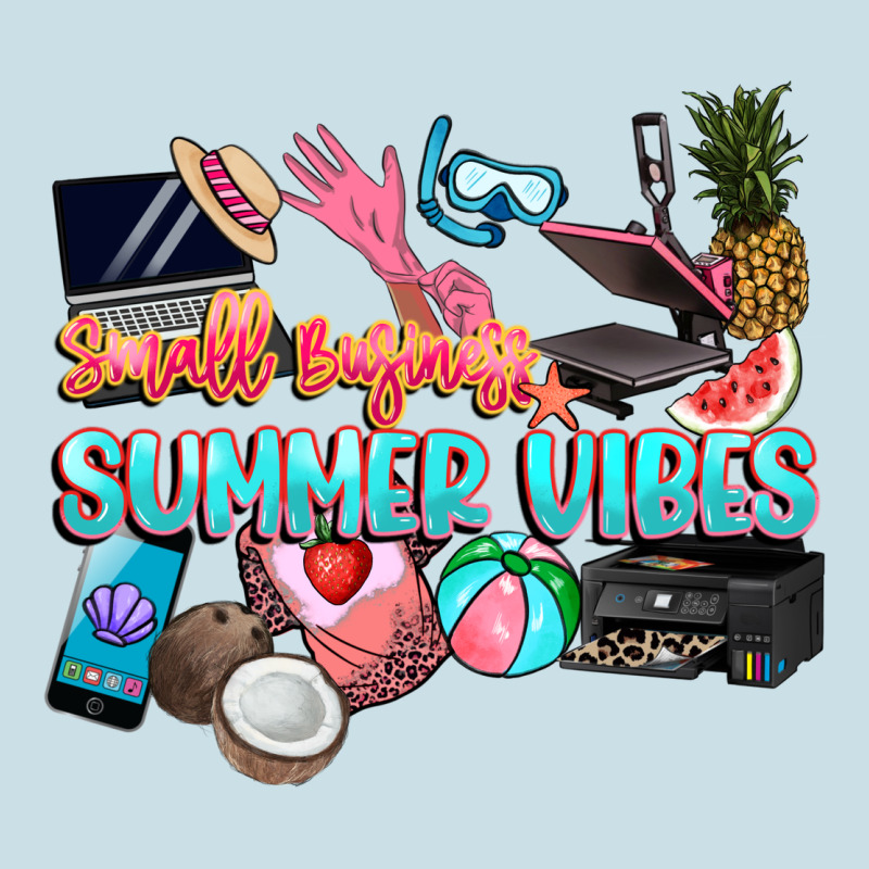 Small Businesses Summer Vibe Ladies Tee by NancyCooperArtShop | Teevron