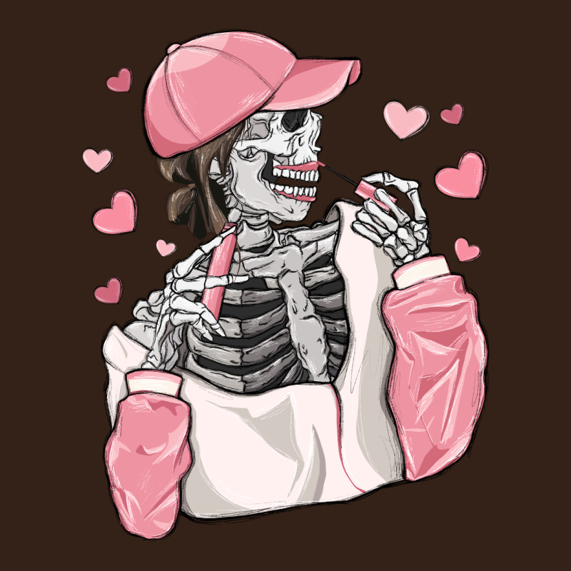 Skeleton Girl Valentine's Day Heavy Core Tee by MaliasSmallBusiness | Teevron