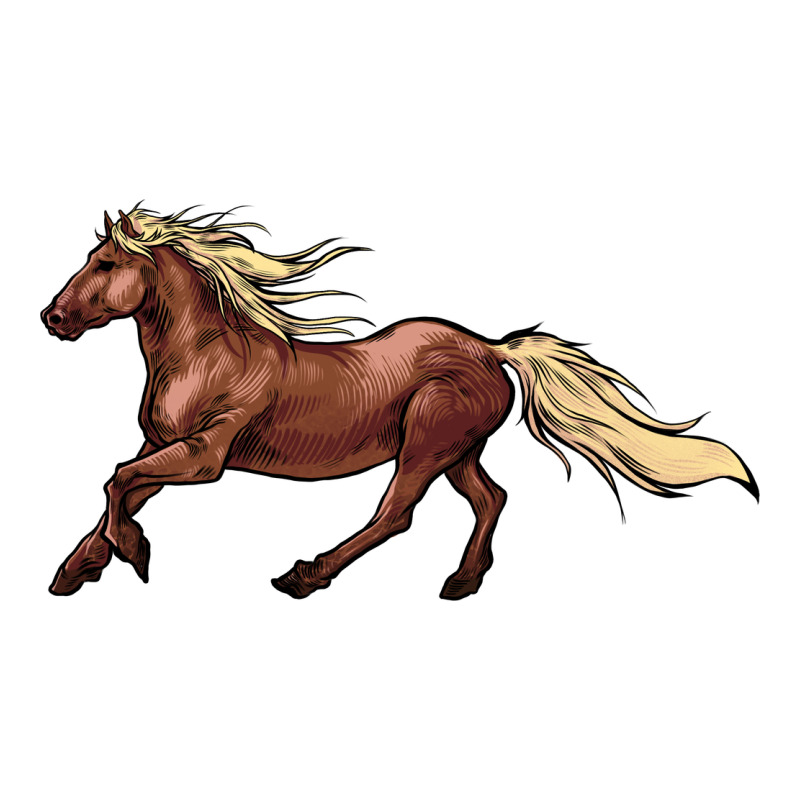 Running Horse Ladies Tee by NancyCooperArtShop | Teevron