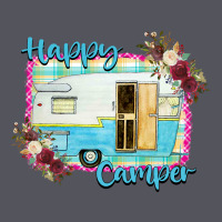 Happy Camper With Flowers Vintage Hoodie | Teevron
