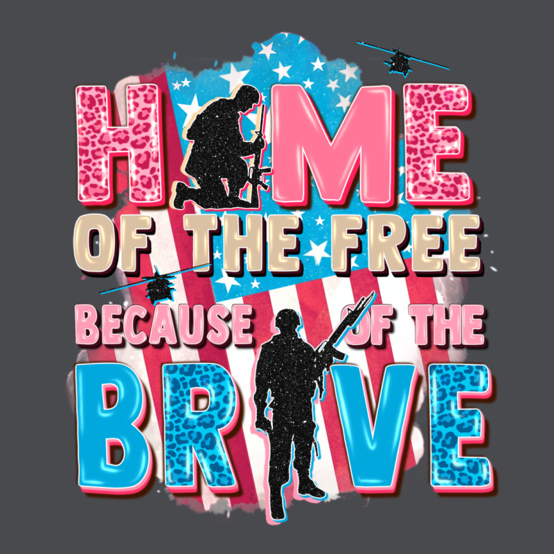 Home Of The Free Because Of The Brave Zipper Hoodie by FaDigitalArtStudio | Teevron