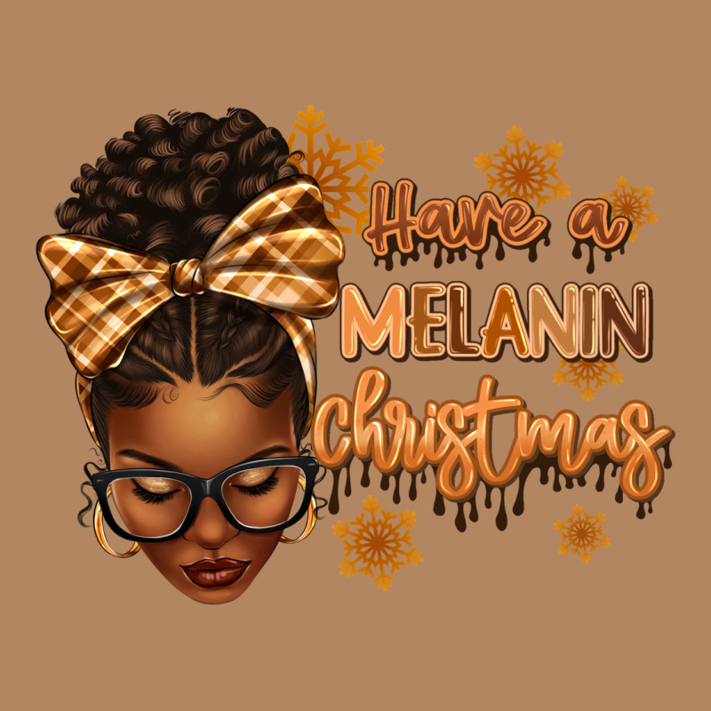 Have A Melanin Christmas Afro Woman Long Sleeve Tee by texasbilliewilder | Teevron