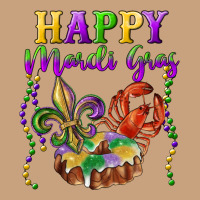 Happy Mardi Gras Fleur De Lis King Cake Crawfish Vintage Tee | Teevron