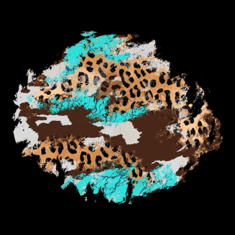 Cowhide Leopard Turquoise Patch Heavy Core Tee by AdoDesignShop | Teevron