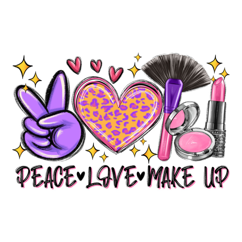 Peace Love Make Up Premium Tee by MaliasSmallBusiness | Teevron