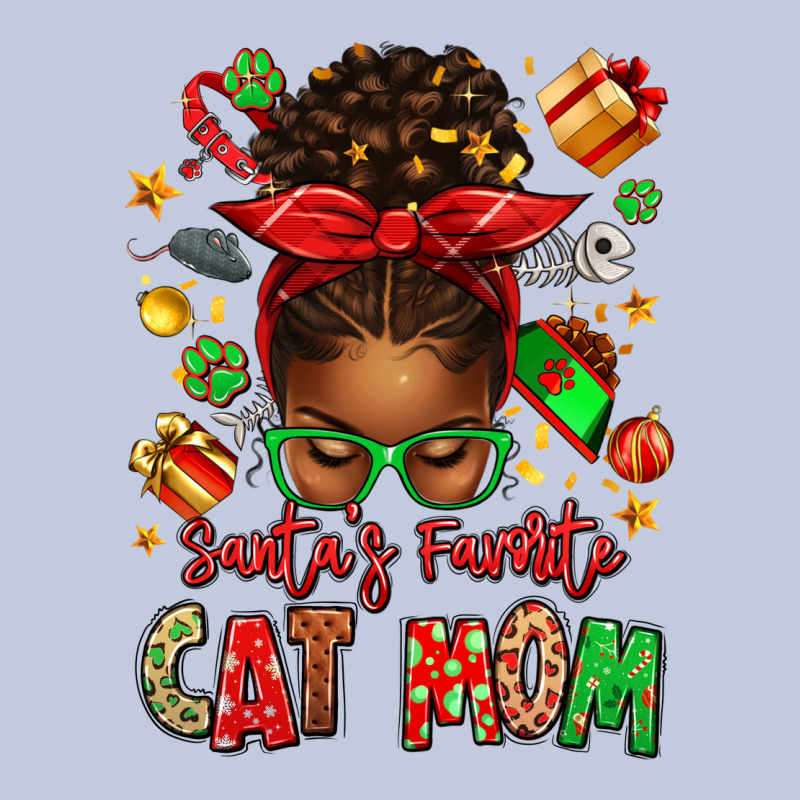 Santas Favorite Cat Mom Long Sleeve Tee by texasbilliewilder | Teevron