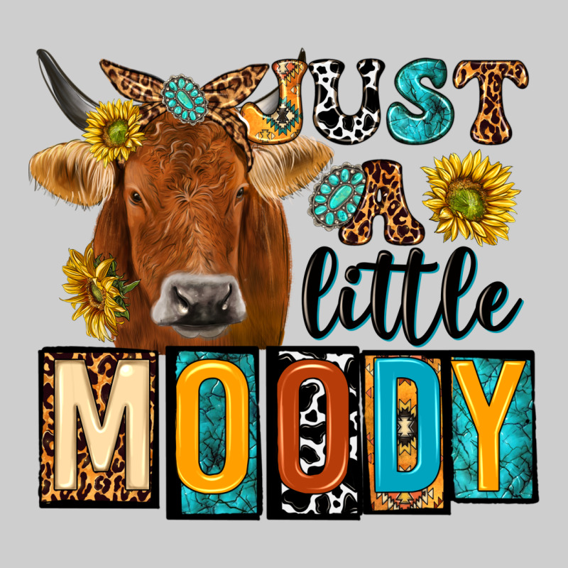 Just A Little Moody With Cow Premium Tee by NancyCooperArtShop | Teevron