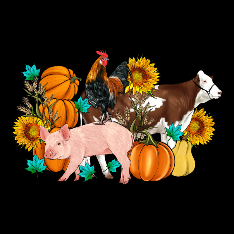 Farm Life Fall Pig Cow Rooster Urban Hoodie by Artiststas | Teevron