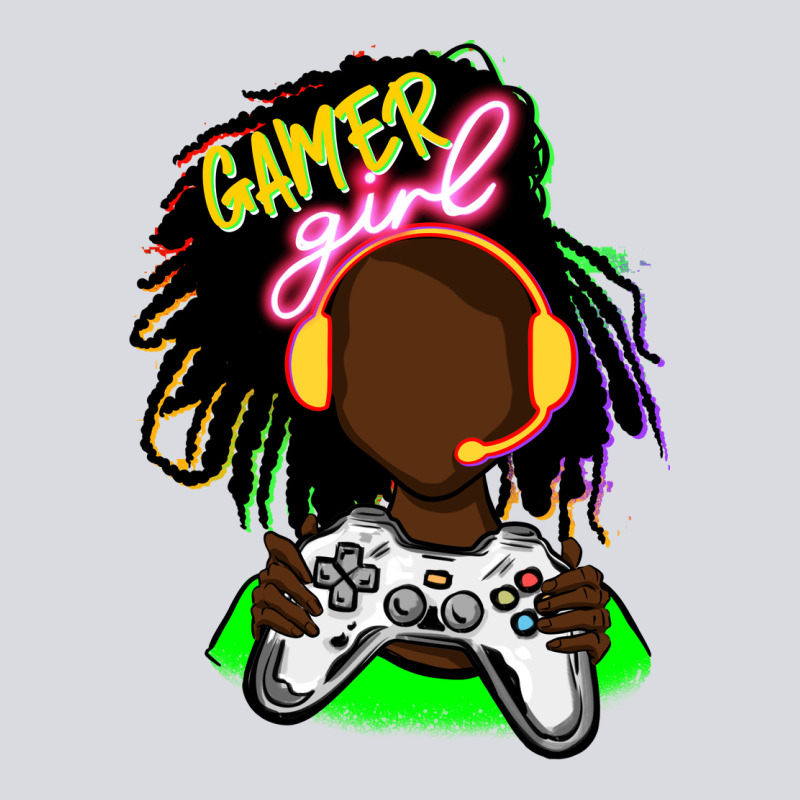 Black Gamer Girl Zipper Hoodie by FaDigitalArtStudio | Teevron