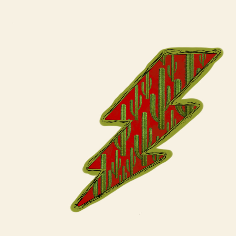 Cactus Pattern Lightning Vintage Tee by Bettercallsaul | Teevron