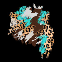 Cowhide Leopard Turquoise Patch Heavy Core Tee | Teevron