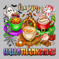 Happy Hallothanksmas Coffee Cups With Ghost Turkey Long Sleeve Tee | Teevron