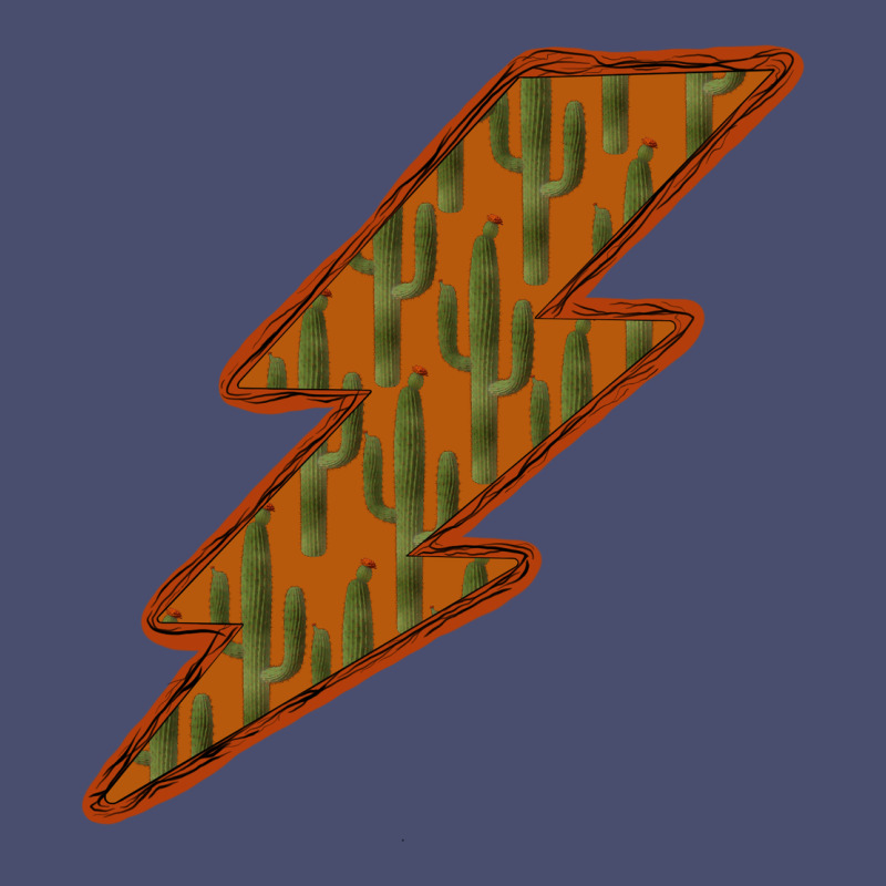 Western Cactus Lightning Orange Background Vintage Tee by Bettercallsaul | Teevron