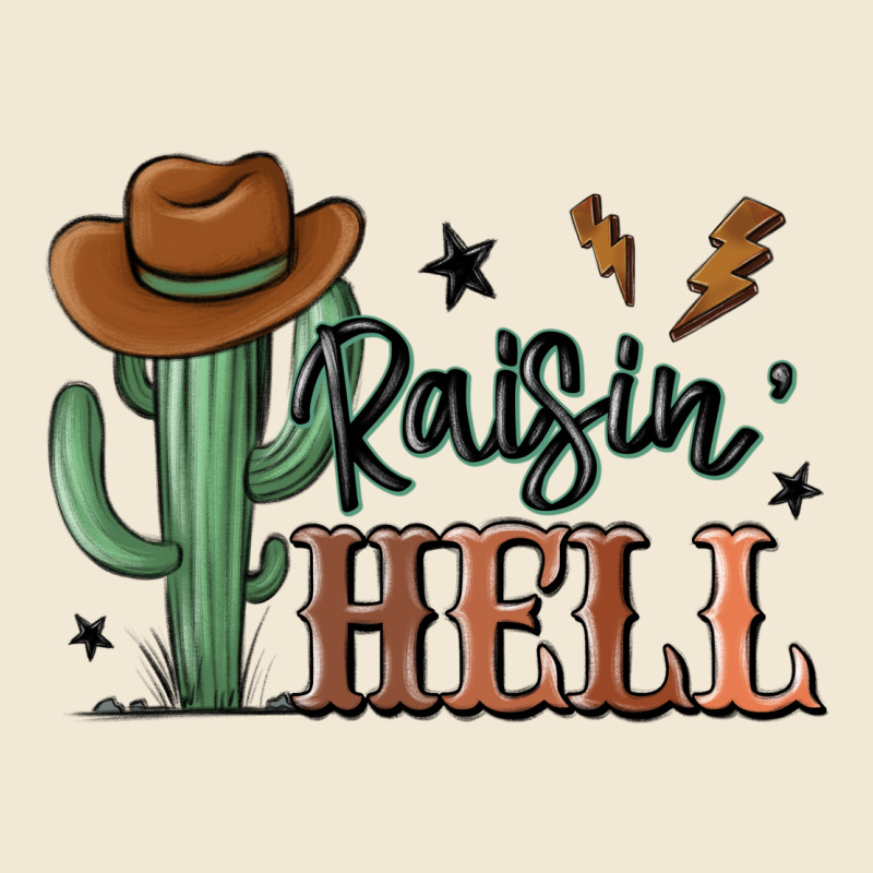 Raisin Hell Cowboy Cactus Ladies Tee by MaliasSmallBusiness | Teevron