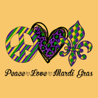 Mardi Gras Love Peace Vintage Hoodie | Teevron