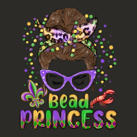 Bead Princess Messy Bun Mardi Gras Heavy Core Tee | Teevron