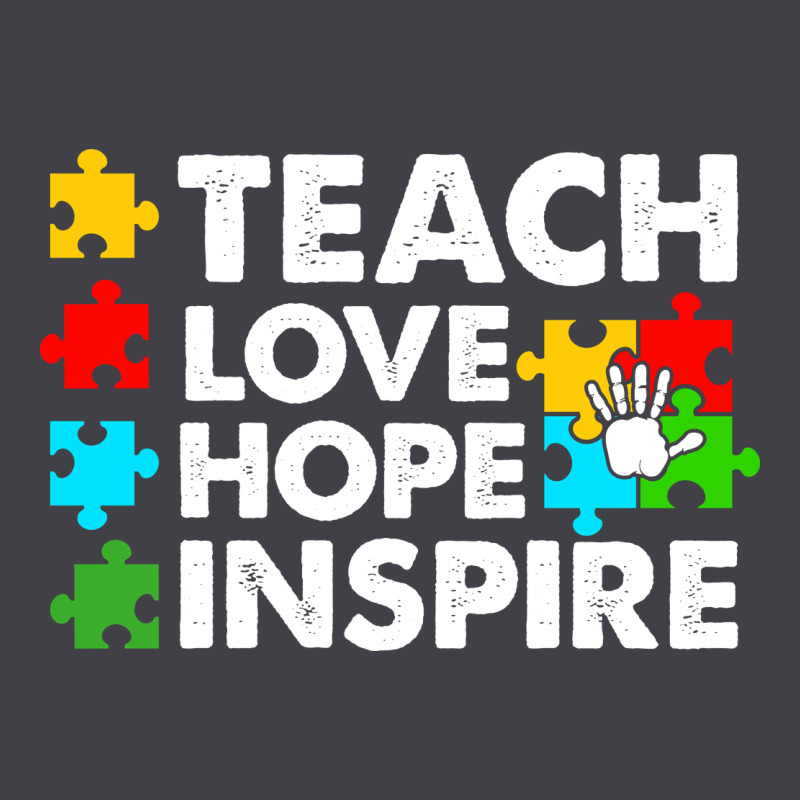 Teach Love Hope Inspire Heavyweight Hoodie by CowhideDigitalArt | Teevron