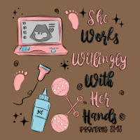 She Works Willingly With Her Hands Premium Tee | Teevron