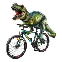 t rex dinosaur riding dinosaur | Teevron