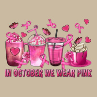 In October We Wear Pink With Breast Cancer Coffee Long Sleeve Tee | Teevron